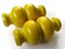 50mm Yellow Wood Large Hole Beads Fancy Tube Vintage Macrame Beads